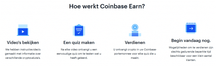 Hoe werkt Coinbase earn