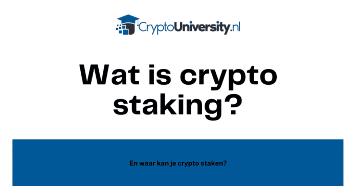 Wat is crypto staking?