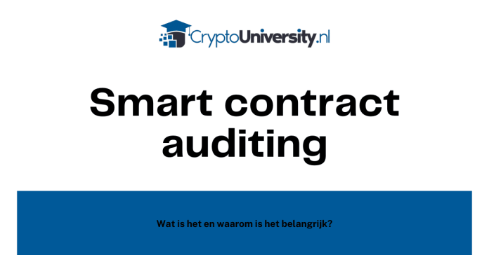 Wat is smart contract auditing?